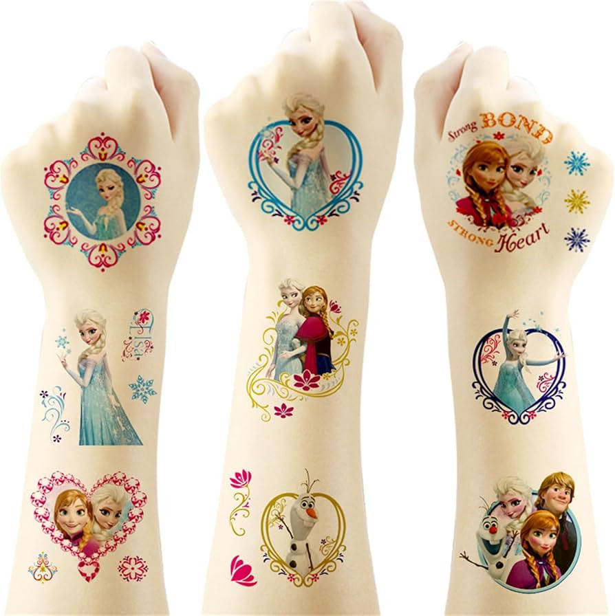 40pcs Princess Temporary Tattoos for Kids,Kawaii Birthday Party Supplies,Birthday Decorations Par... | Amazon (US)