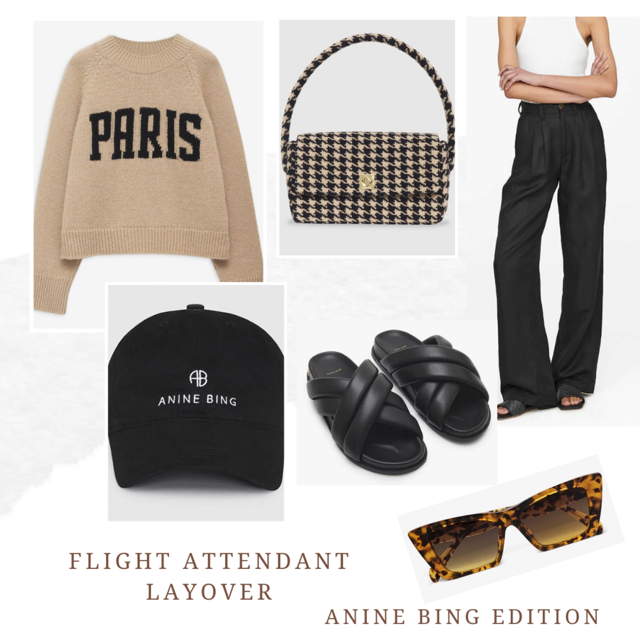 Layover style: Anine Bing Edition ✈️ 
#casual #flightattendant #privatejet #neutral 

#LTKFind #LTKstyletip #LTKtravel