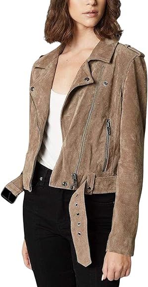 [BLANKNYC] womens73K-9269Suede Moto Notched Long Sleeve Jacket | Amazon (UK)