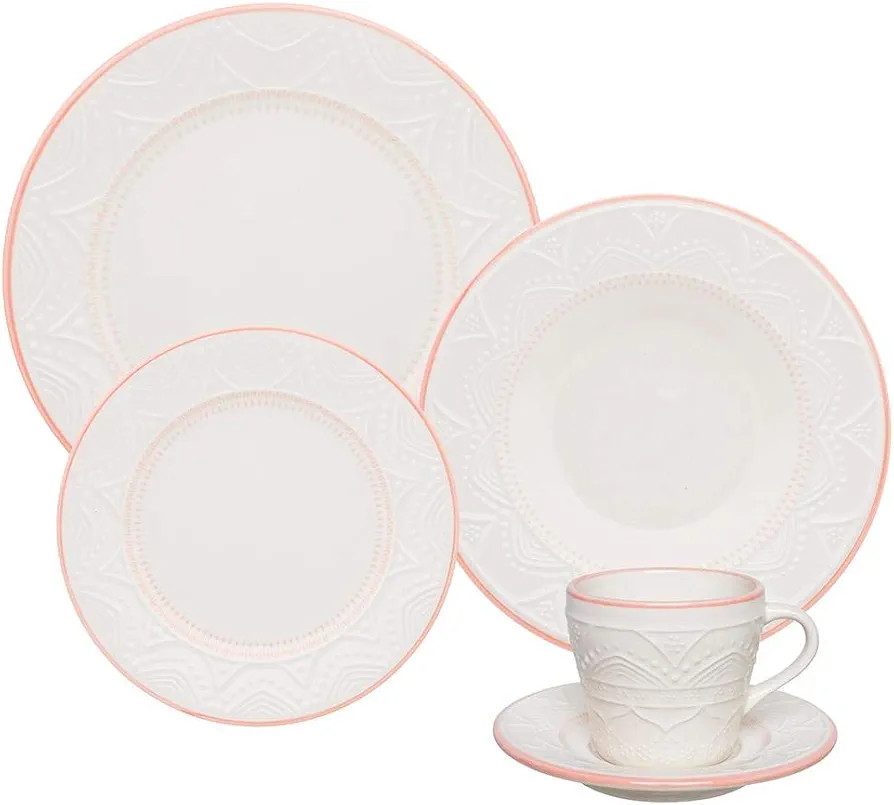 Aparelho de Jantar E Chá 30 Pçs Oxford Serena Sweet | Amazon (BR)