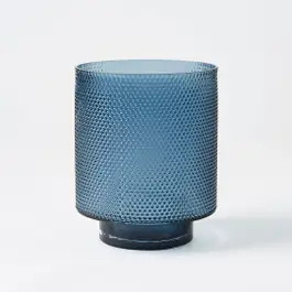 FLYNN_Flynn Texured Footed Vase Lrg / Blue | Bed Bath N' Table