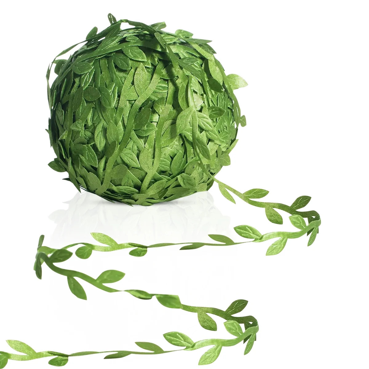 Leaf Ribbon Green, 265 Ft Gift Ribbon for Baby Showers, Weddings, and DIY Crafts | Walmart (US)