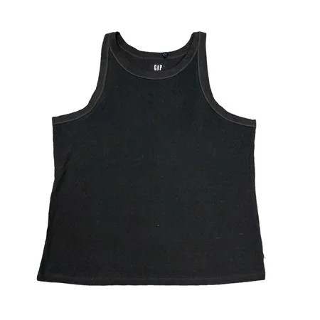 GAP Women s Soft Stretch Ribbed High Neckline Tank Top GP004097 (True Black L) | Walmart (US)