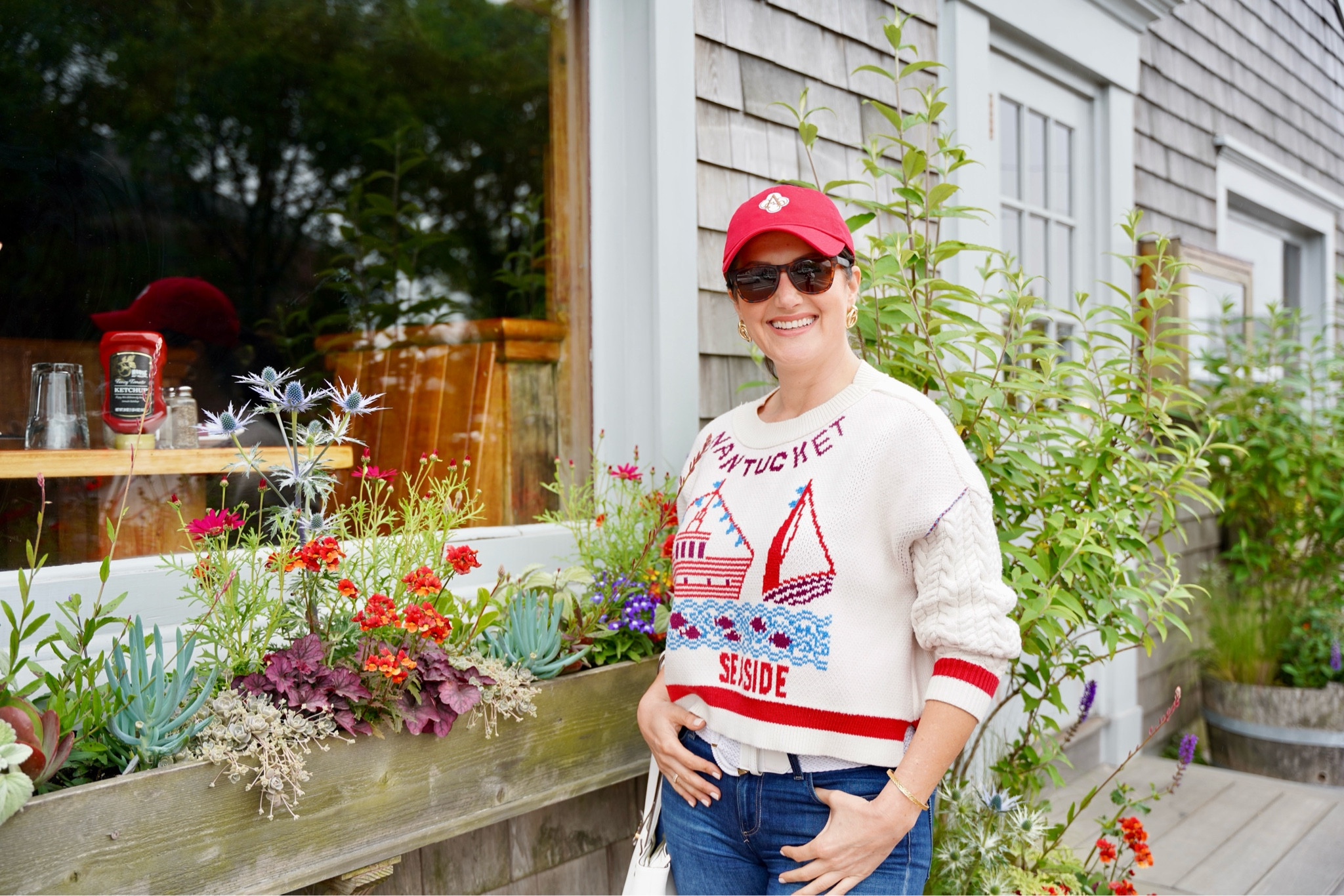 Summer outfit - Cute coastal nautical sweater - Nantucket sweater - Nantucket outfit - Classic preppy style - Patriotic - Red white and blue - July 4th outfit - American flag sweater 

#LTKSummerEdit 

#LTKSaleAlert #LTKSeasonal
