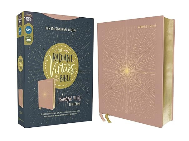 NIV, Radiant Virtues Bible: A Beautiful Word Collection, Cloth over Board, Pink, Red Letter, Comf... | Amazon (US)