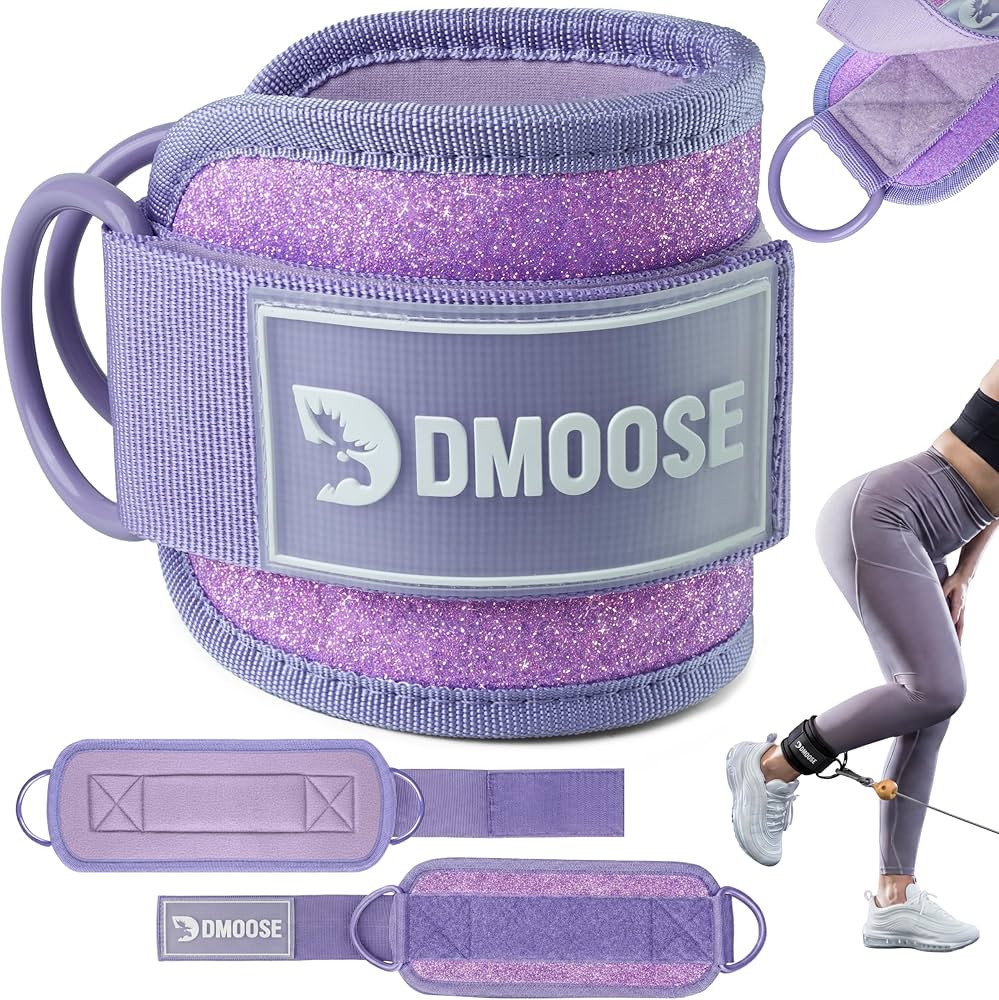 DMoose Fitness Ankle Strap for Cable Machine - One Size Fit with Premium Padding Cuffs, Ankle Ban... | Amazon (US)