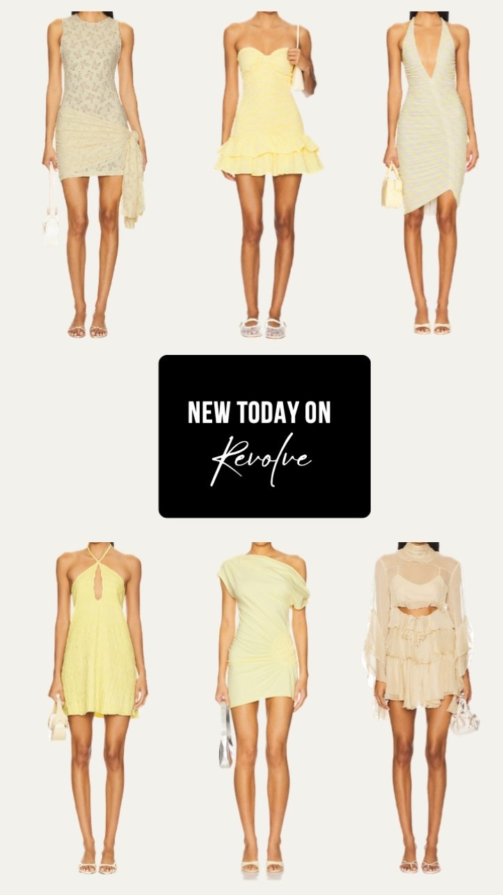 New on Revolve: Summer Yellow Edit ☀️💛 Flirty ruffles to asymmetrical minis and dreamy textures, these soft yellow and pastel dresses are perfect for your next brunch, date night, or vacation look.

#RevolveNewArrivals #LTKSummerStyle #YellowDresses #RevolveStyle #LTKFashion #VacationDresses

#LTKStyleTip #LTKTravel