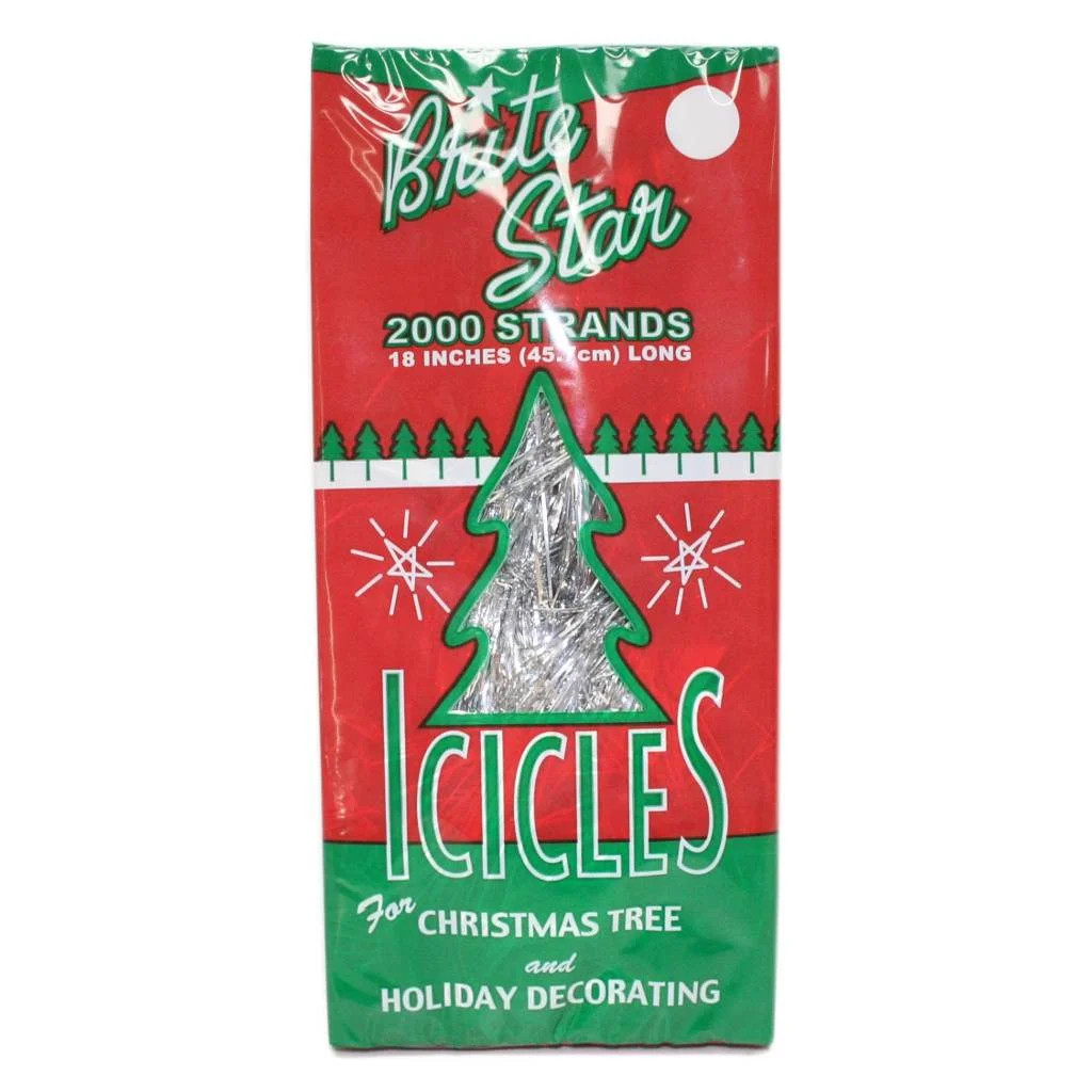 Brite Star 26446 - 26-446-00 TINSEL ICICLES 2000 STRAND PK Christmas Tree Tinsel | Walmart (US)