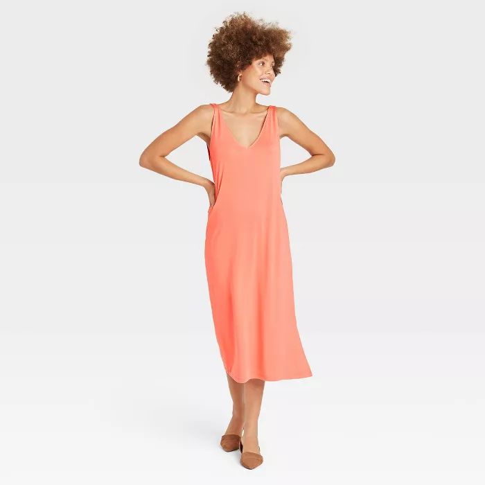 Women's Slim Fit Sleeveless Knit Dress - A New Day™ | Target