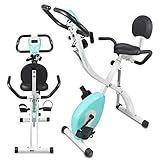 SereneLife Indoor Folding Stationary Exercise Bike - Foldable Stationary Bike Cycling Cardio Workout | Amazon (US)