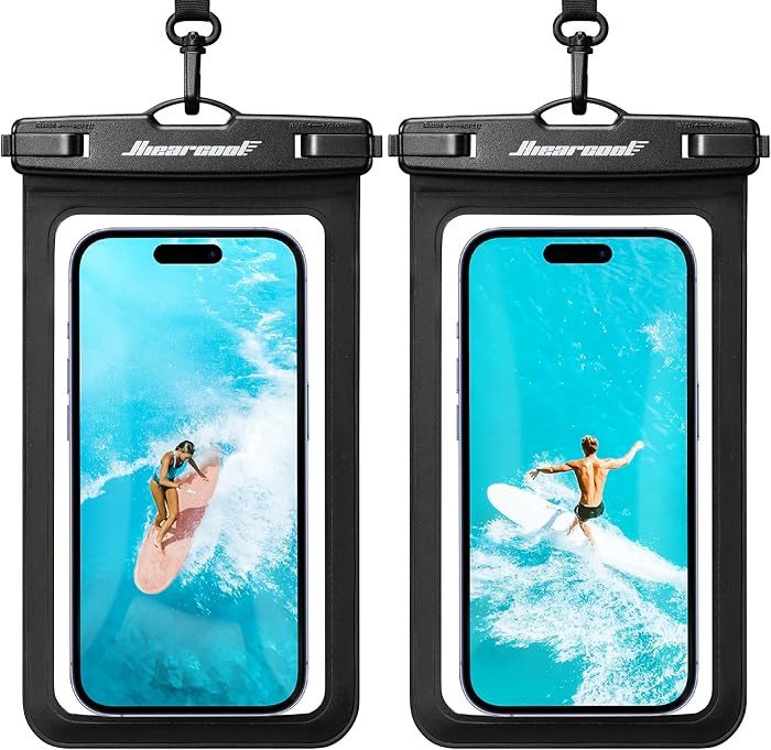 Hiearcool Waterproof Phone Pouch, Universal Case Compatible for iPhone 17 16 15 14 13 Pro Max Plu... | Amazon (US)