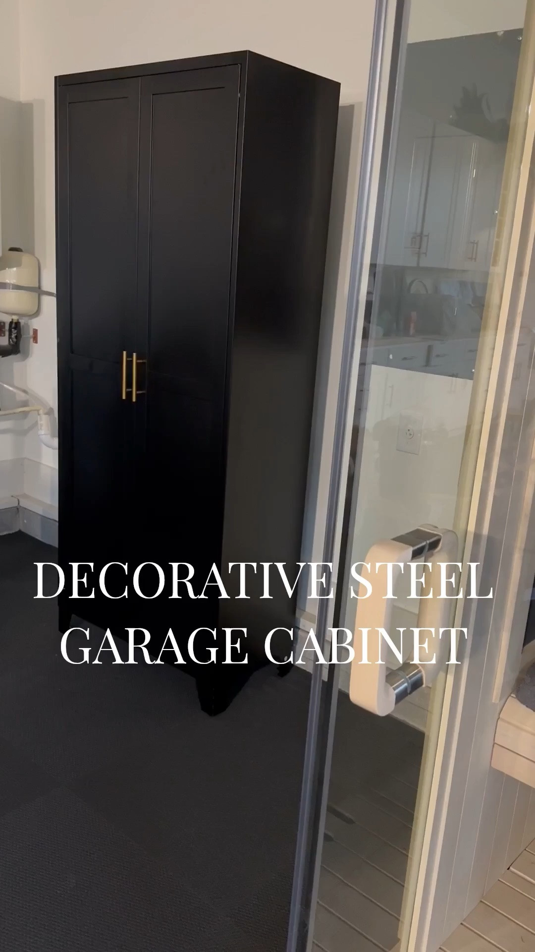 Hide all the crap in your garage with these cabinets. Use one or create a system with these steel cabinets.
