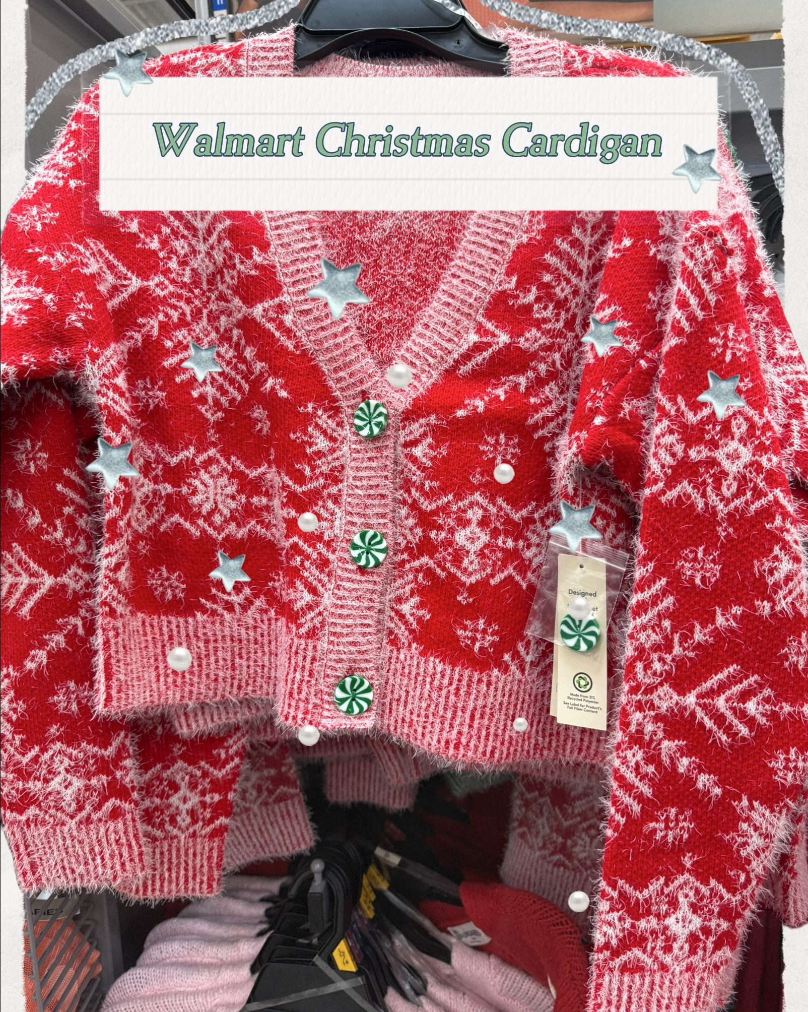 The details are so fun without being too over-the-top, which makes it super wearable all season long. Honestly… it feels like something you’d find at a boutique, but for a Walmart price. A win. 🙌 If you’re building your holiday wardrobe, looking for cozy December staples, or just love a fun seasonal piece, this cardigan is such a good add to your cart! ✨ Affordable ✨ Comfortable ✨ Festive without the itch factor ✨ True holiday joy in sweater form #WalmartFinds #HolidayStyle #ChristmasOutfit #CozySeason #CardiganLove 

#LTKmomlife #LTKGiftGuide #LTKHoliday