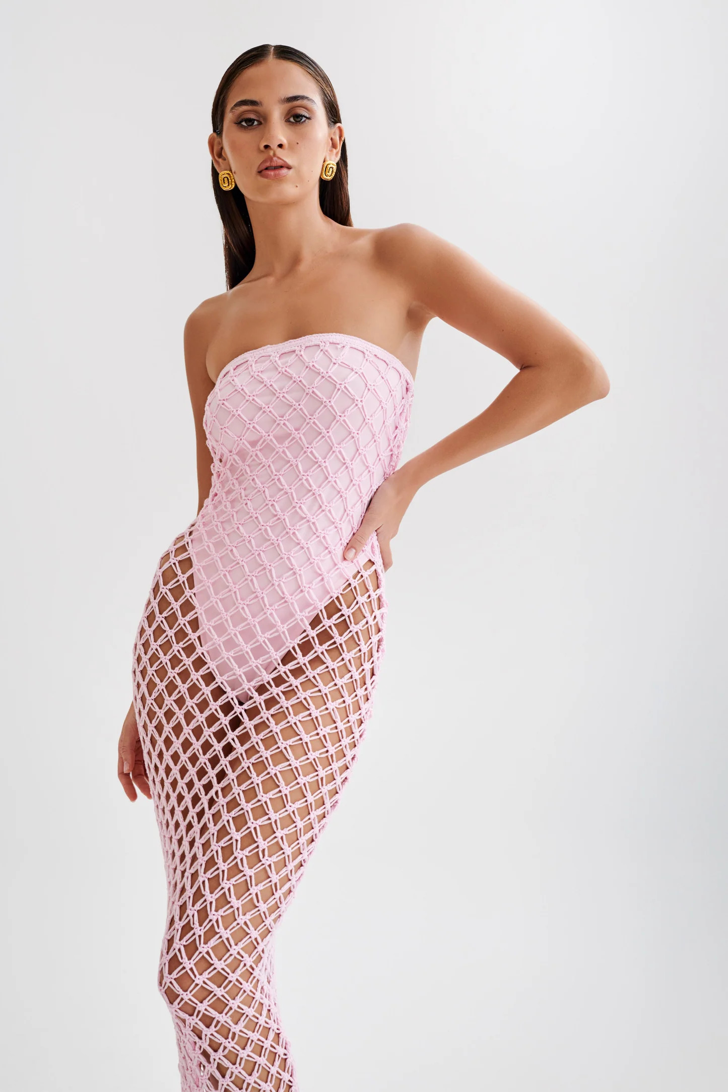 Prudence Knit Midi Dress - Candy Pink | Meshki (APAC)