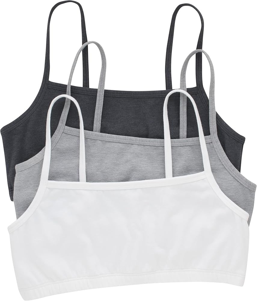 Hanes Women's Cotton String Bralette (3 Pack) | Amazon (US)