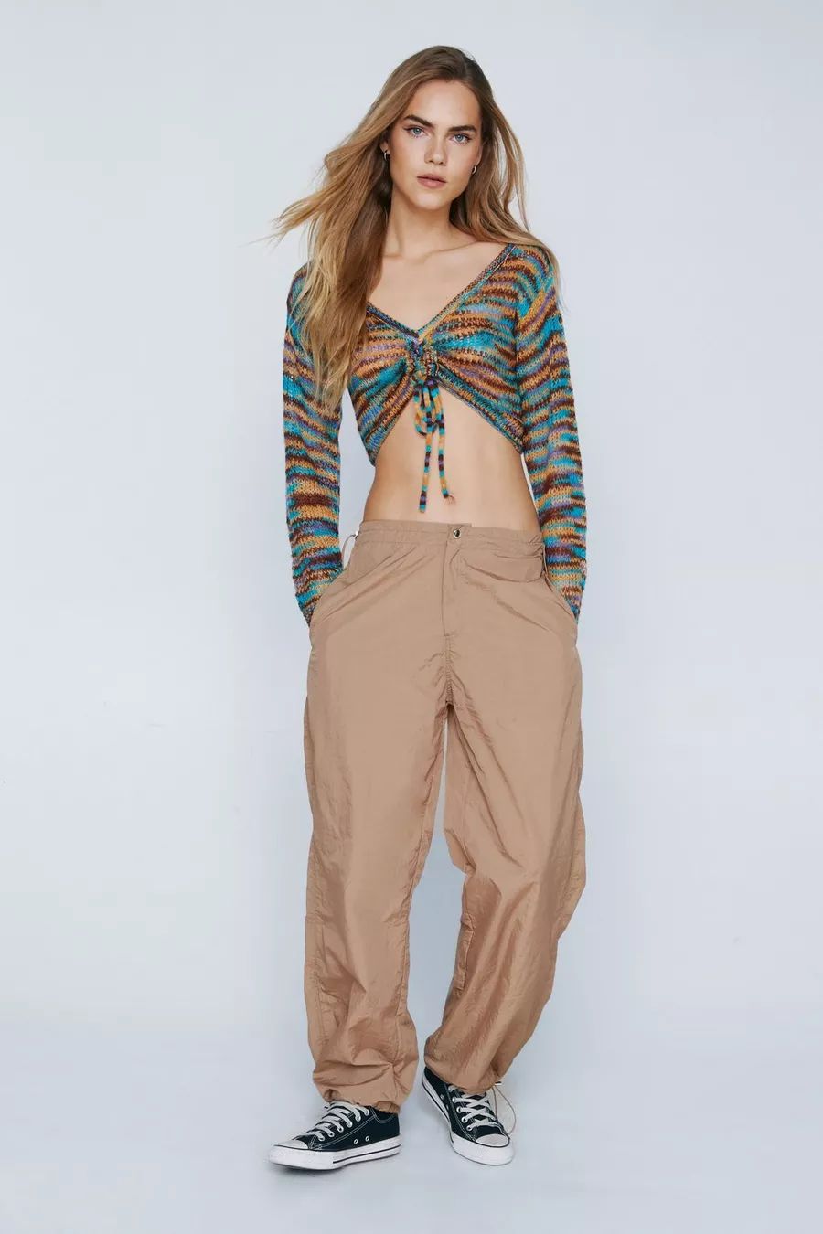 Parachute Nylon Pocket Cuffed Cargo Pant | Nasty Gal (US)