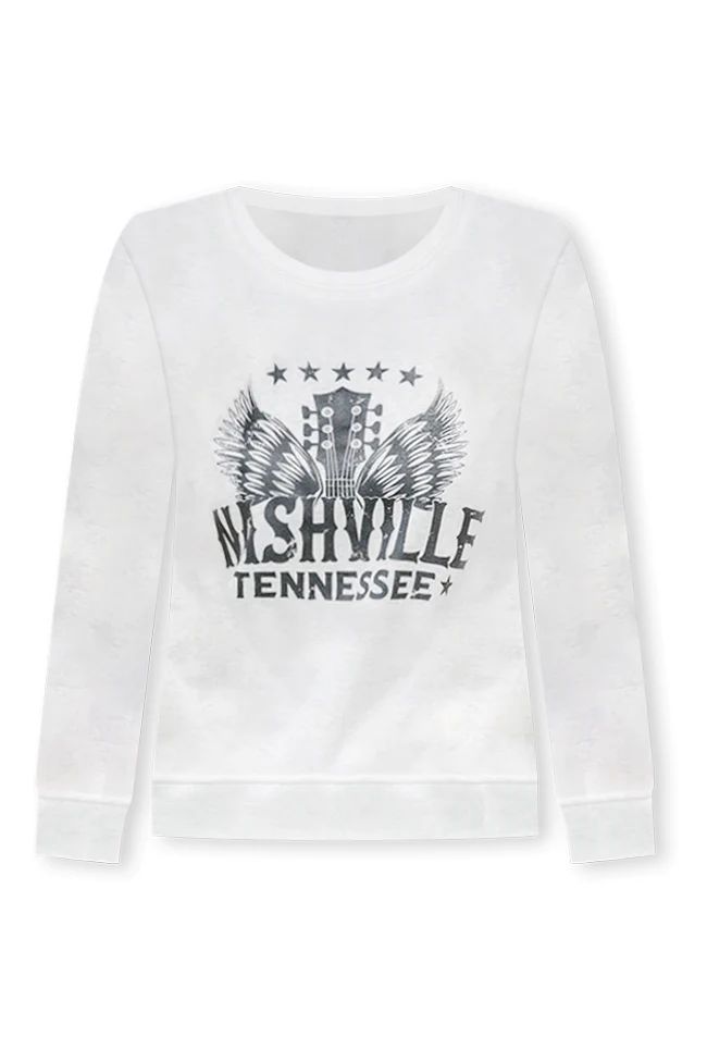 Nashville Wings Ash Graphic Sweatshirt | Pink Lily