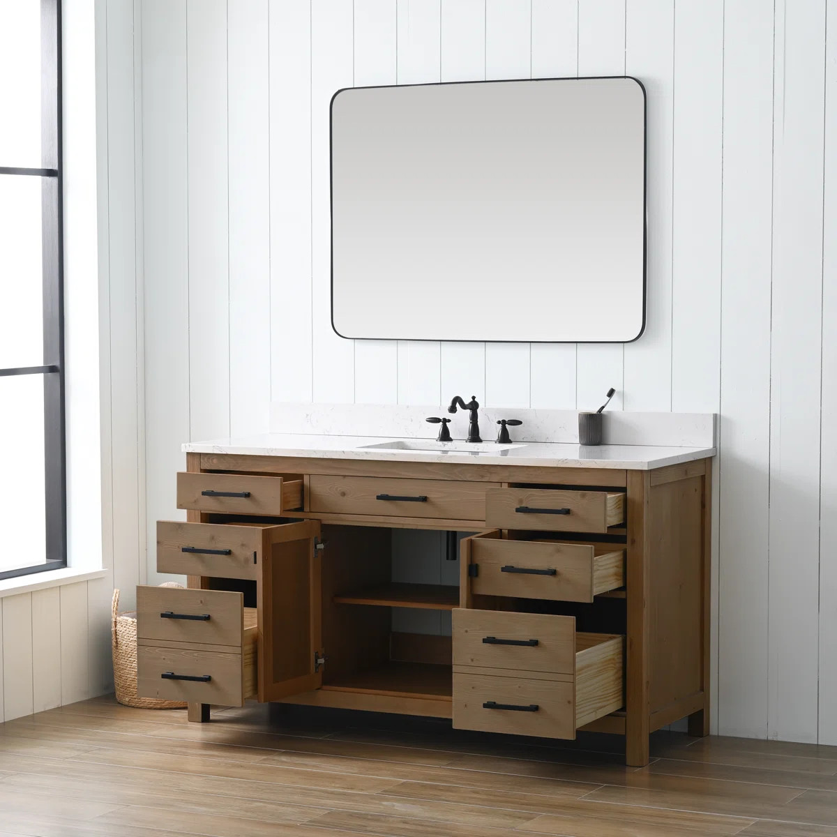 Ajiya 60" Single Bathroom Vanity | Wayfair North America