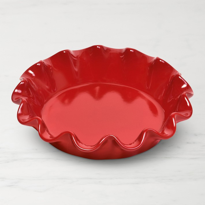 Emile Henry French Ceramic Deep Ruffled Pie Dish | Williams-Sonoma