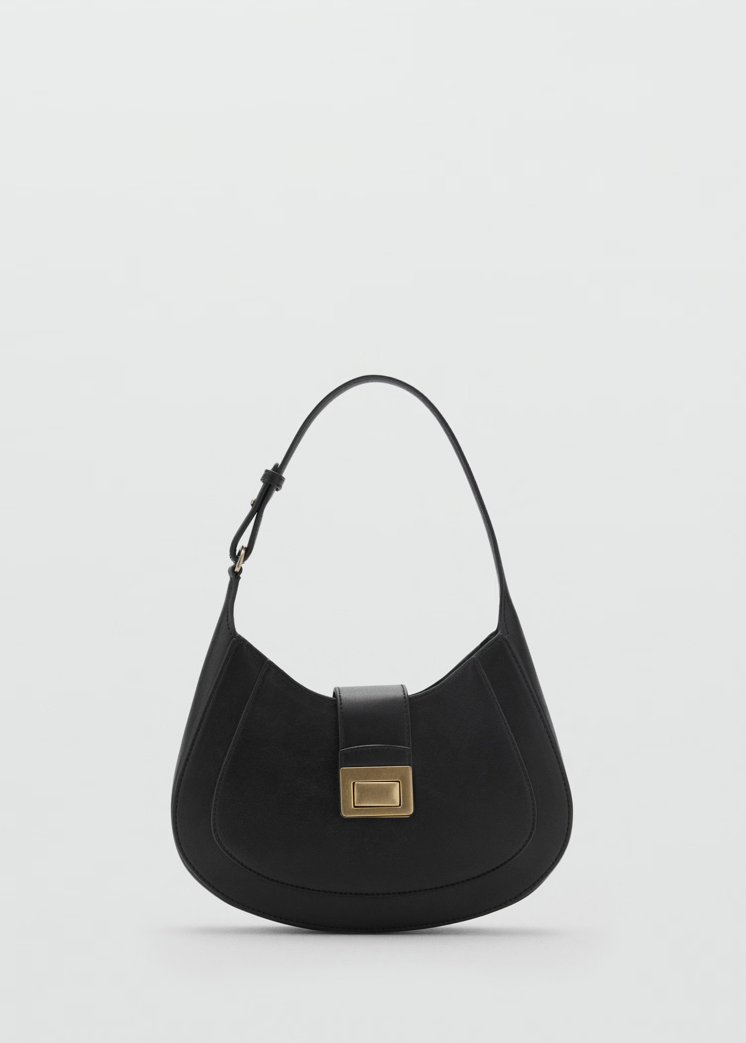 Shoulder bag with metal closure - Women | MANGO United Kingdom | MANGO (UK)