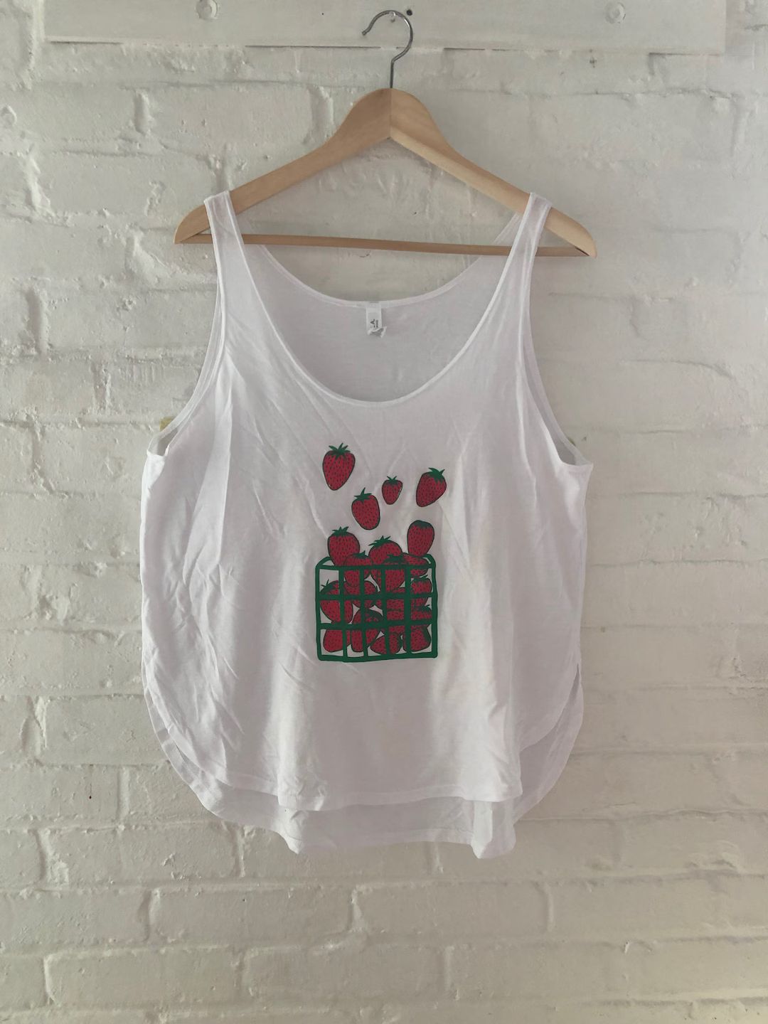 Strawberry Shirt, Foodie Tee, Screen Printed T Shirt, Tank Top, Graphic Tee - Etsy | Etsy (US)