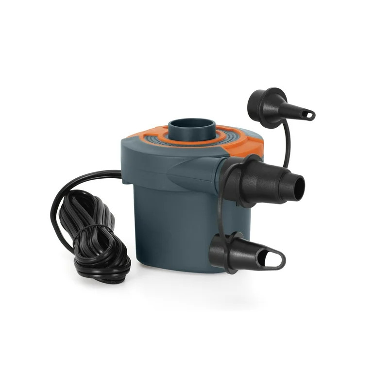 Ozark Trail Sidewinder 4" High AC Electric Air Pump, Grey and Orange | Walmart (US)