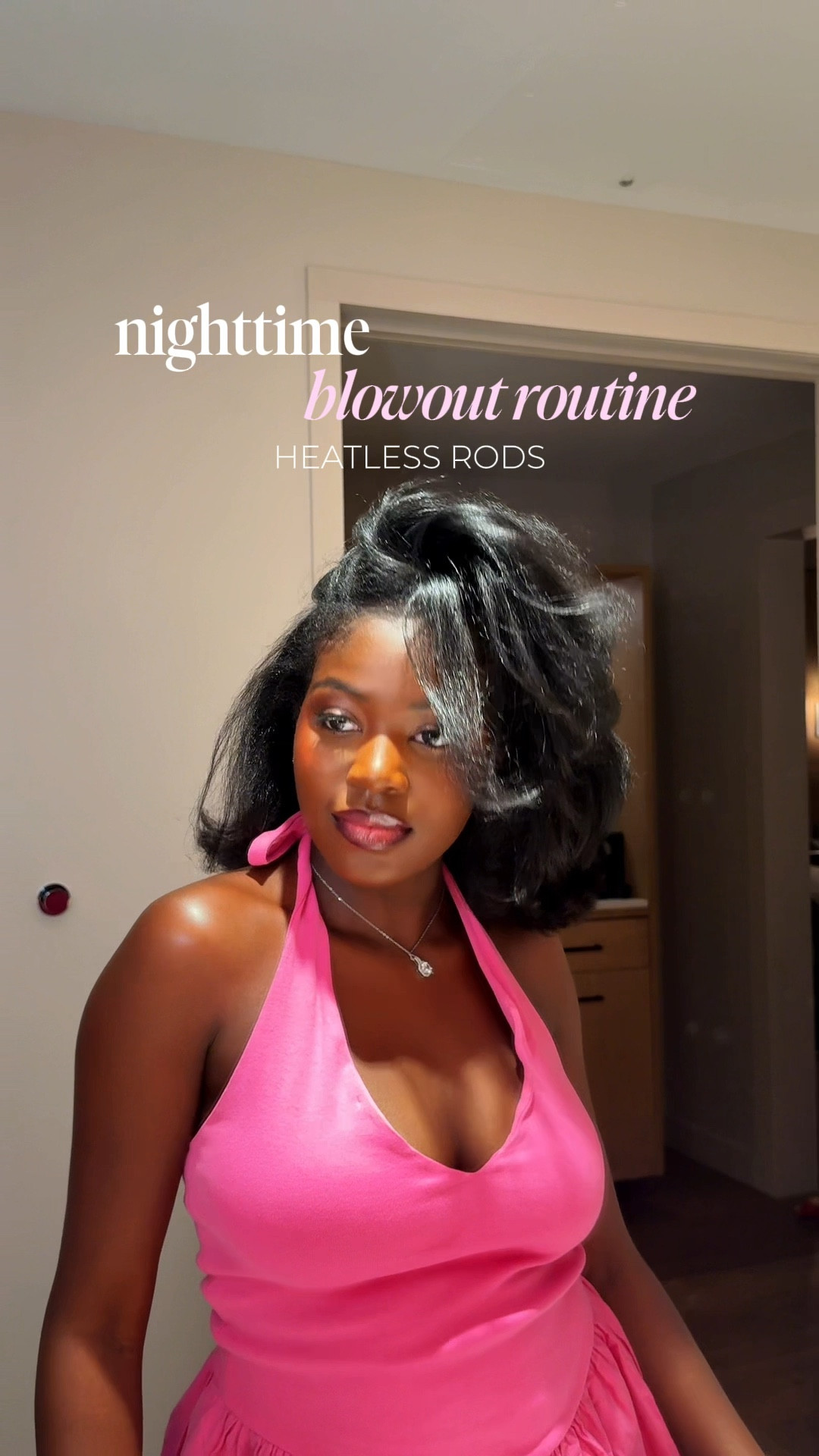 nighttime blowout routine with heatless rods! 

#LTKgrwm #LTKBeauty #LTKmorningroutine
