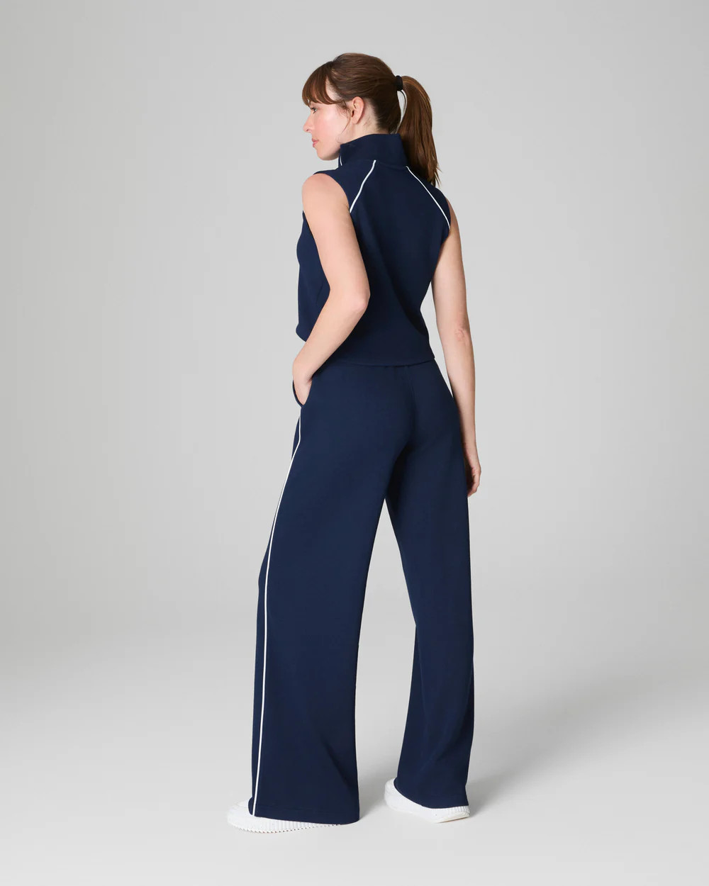 SPANX AirEssentials® Pique Sleeveless Mockneck Jumpsuit | Spanx