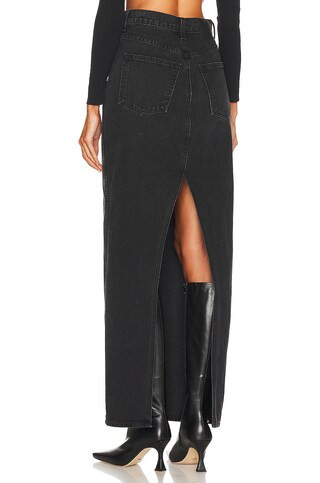 GRLFRND x Marianna Hewitt Amara Maxi Pencil Skirt with Back Slit in Loleta from Revolve.com | Revolve Clothing (Global)