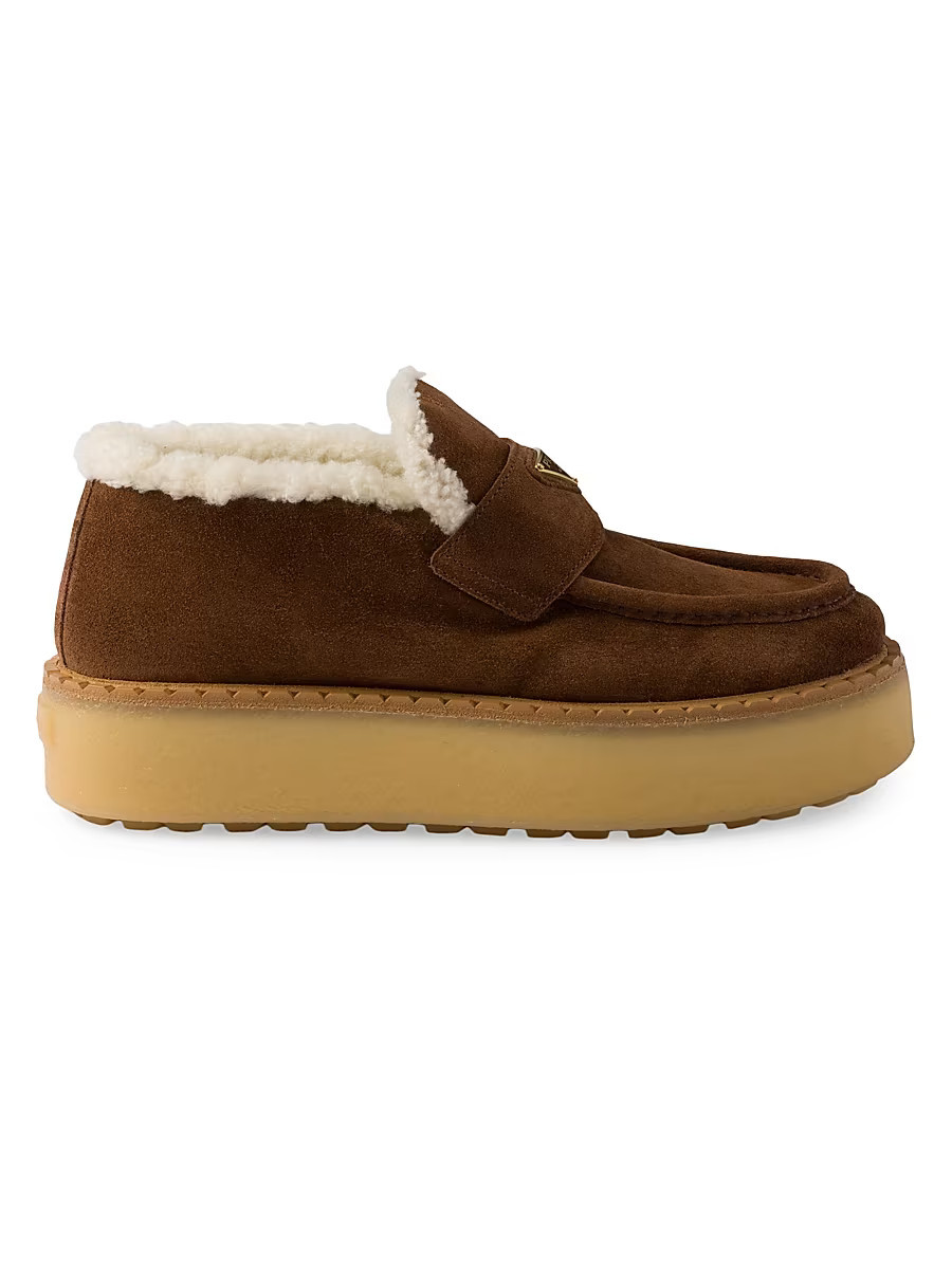 Women's Suede Loafers - Brown - Size 5.5 | Saks Fifth Avenue