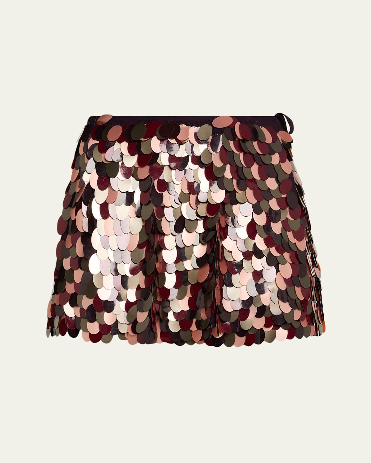 Gabrina Sequined Mini Wrap Skirt | Bergdorf Goodman