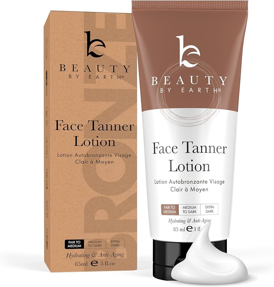 Face Tanner - USA Made with Natural & Organic Ingredients, Face Self Tanning Lotion, Non Toxic Se... | Amazon (US)