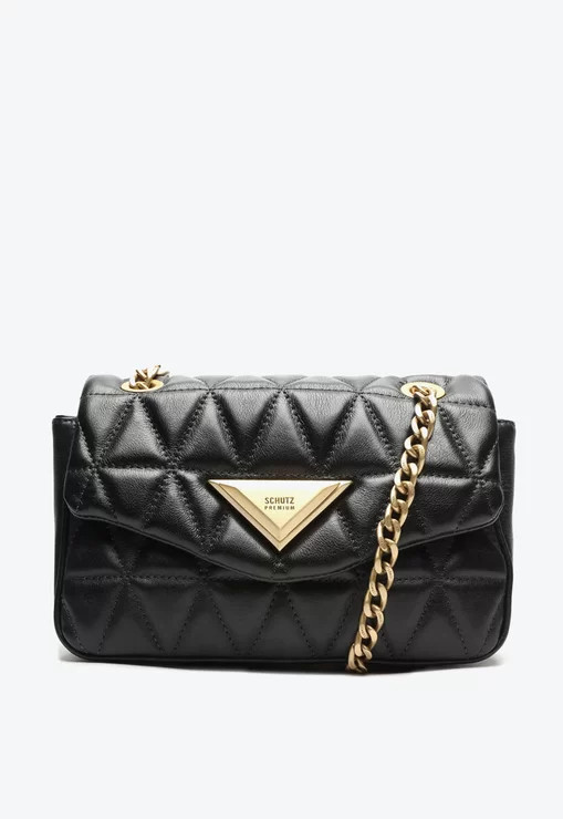 Bolsa Tiracolo Preta Schutz Média Matelassê 944 | ZZ Mall (BR)