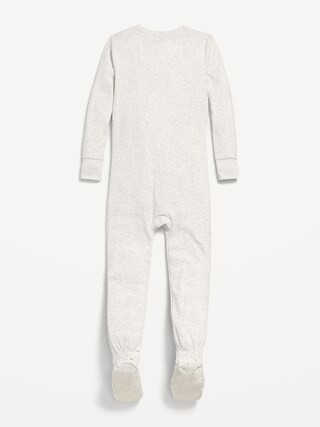 Snug-Fit 2-Way-Zip Ribbed Pajama One-Piece for Toddler & Baby | Old Navy (US)