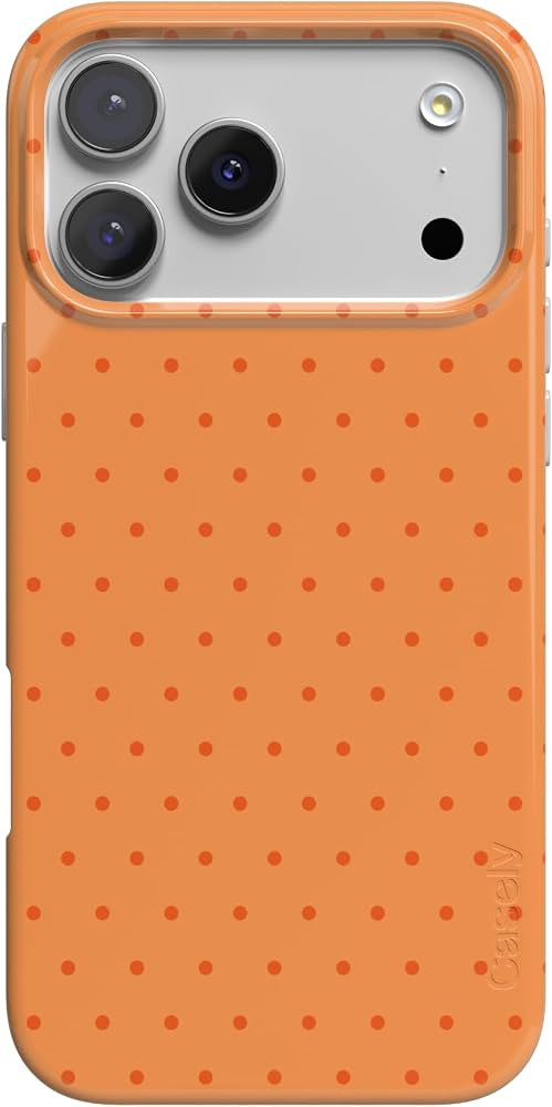 Casely iPhone 17 Pro Case | On the Dot | Orange Polka Dot | Compatible with MagSafe | Classic Ult... | Amazon (US)