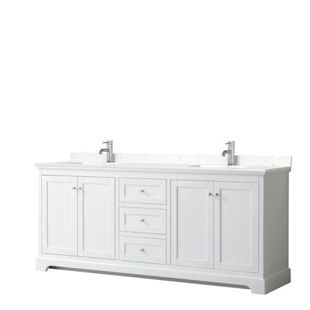 Avery 80" Double Bathroom Vanity Set | Wayfair North America
