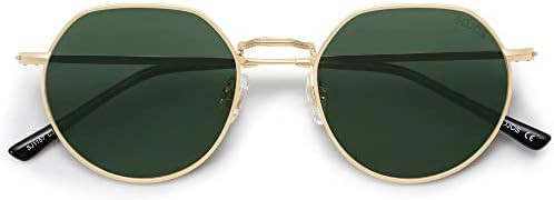 SOJOS Round Polygon Polarized Sunglasses for Women Men Retro Classic Vintage Shades Hedy SJ1157 | Amazon (US)