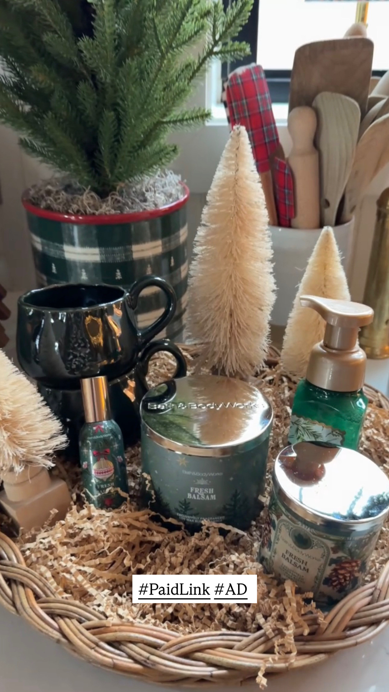 #PaidLink #BathandBodyWorks_Partner Love this tree farm inspired basket I made using the Fresh Balsam scent from @bathandbodyworks

#LTKGiftGuide #LTKHoliday