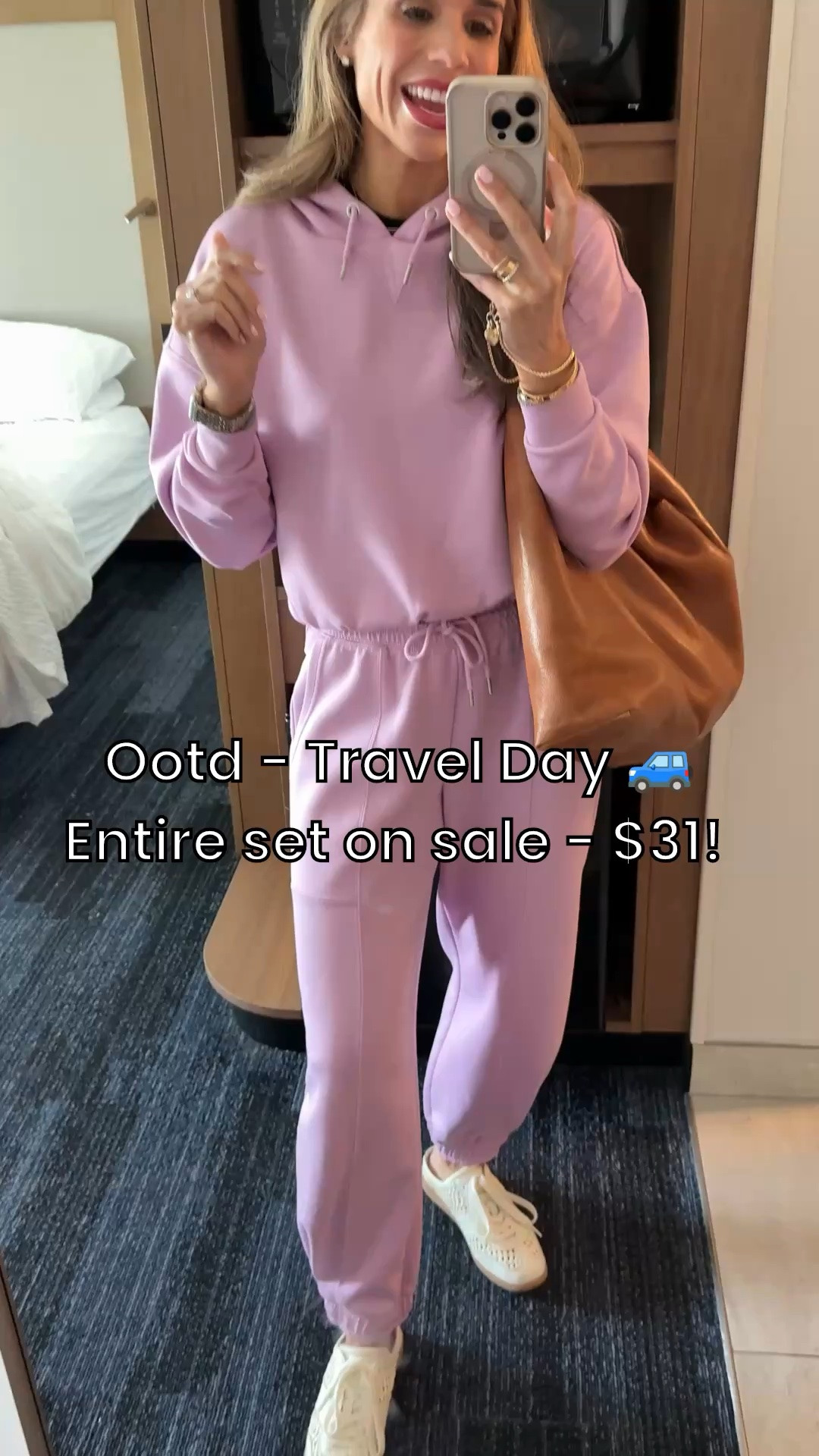 Literally wear this set on repeat! it’s so comfortable but also so cute! And now it’s on sale for $31 total such as steal! Wearing an XS in everything. 💗￼

#LTKmomlife #LTKootd #LTKTravel