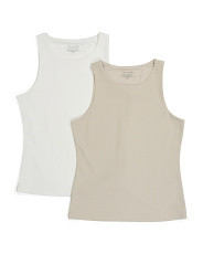 2pk Sleeveless Rib Tank Tops | Marshalls