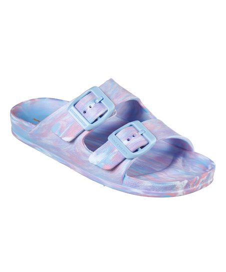 Blue & Lavender Cali Blast Color Rager Sandal - Girls | Zulily