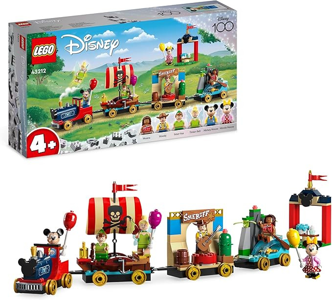 LEGO 43212 Disney - Train full of fun with Vaiana, Skinny, Peter Pan and Bell, Mickey and Minnie ... | Amazon (US)