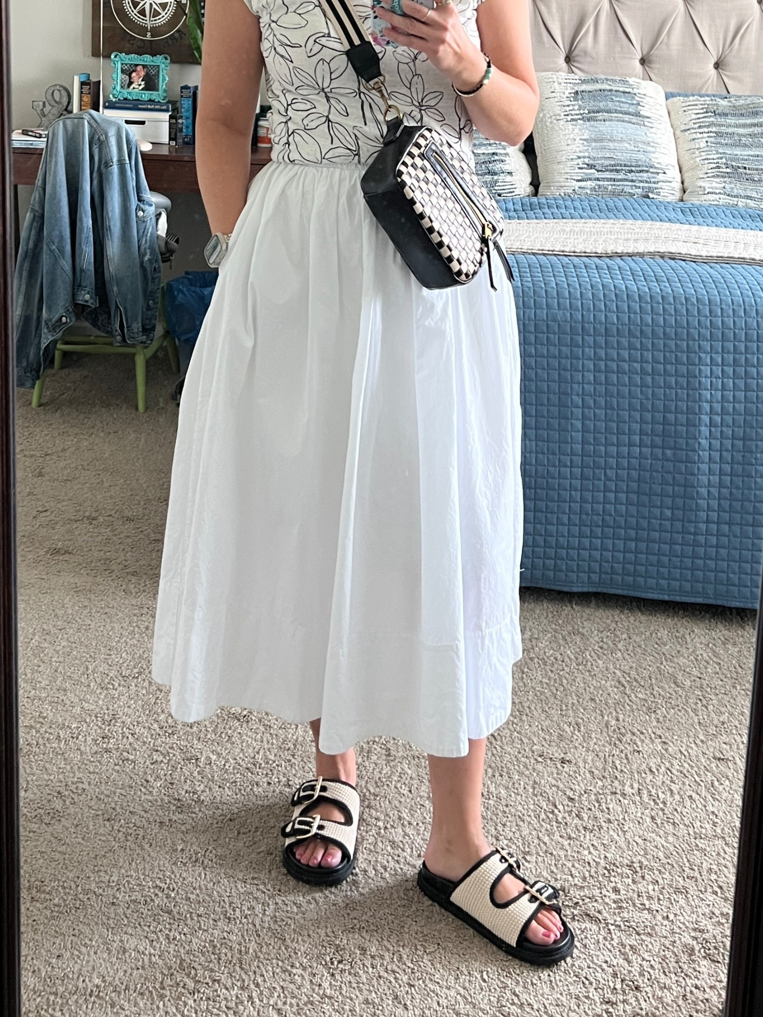 Similar poplin skirt