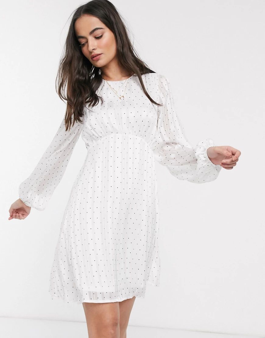 Y.A.S Deryn tie waist midi dress-White | ASOS (Global)