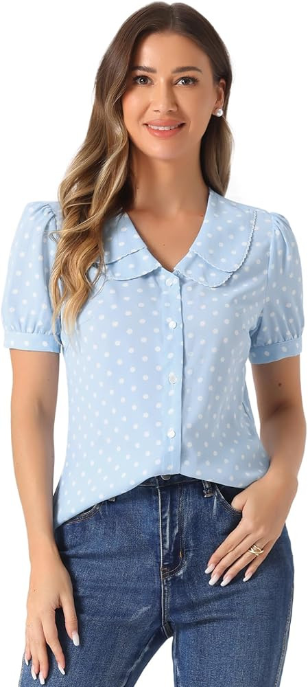 Allegra K Vintage Shirt Top | Amazon (US)
