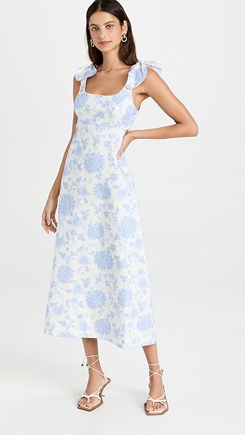 Postcard Tie Shoulder Midi Dress | Shopbop