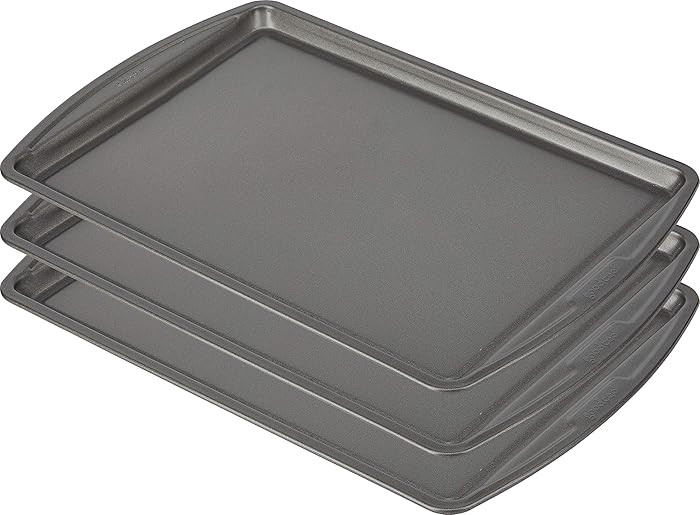 GoodCook Everyday Nonstick Carbon Steel 13” x 9” Baking Sheet Set, 3 Pack – Standard-Sized ... | Amazon (US)