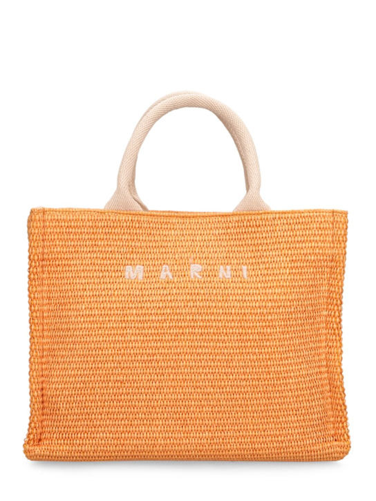 Small raffia effect tote bag | Luisaviaroma