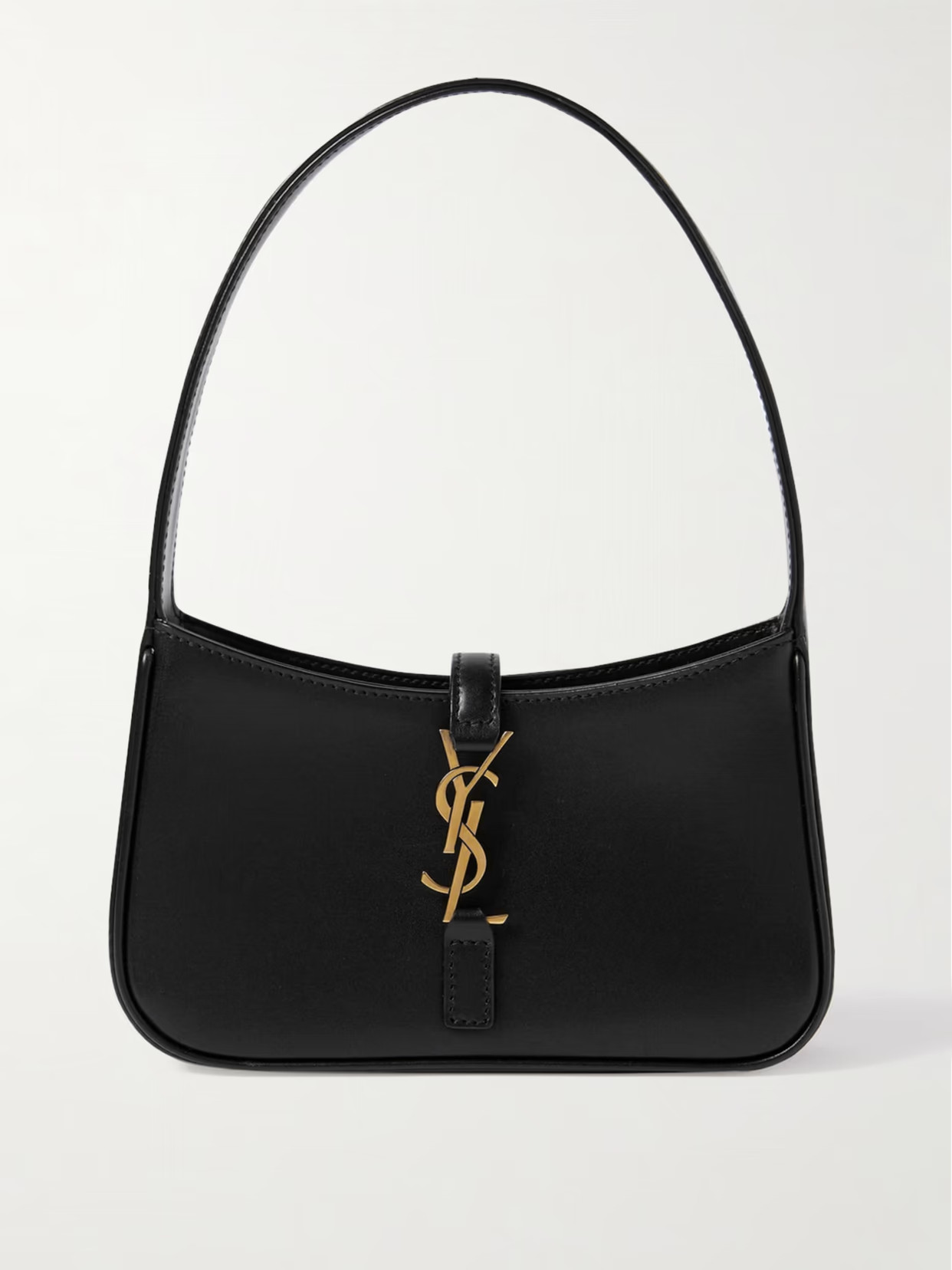 SAINT LAURENT - Le 5 À 7 Mini Leather Shoulder Bag - Black | NET-A-PORTER (US)
