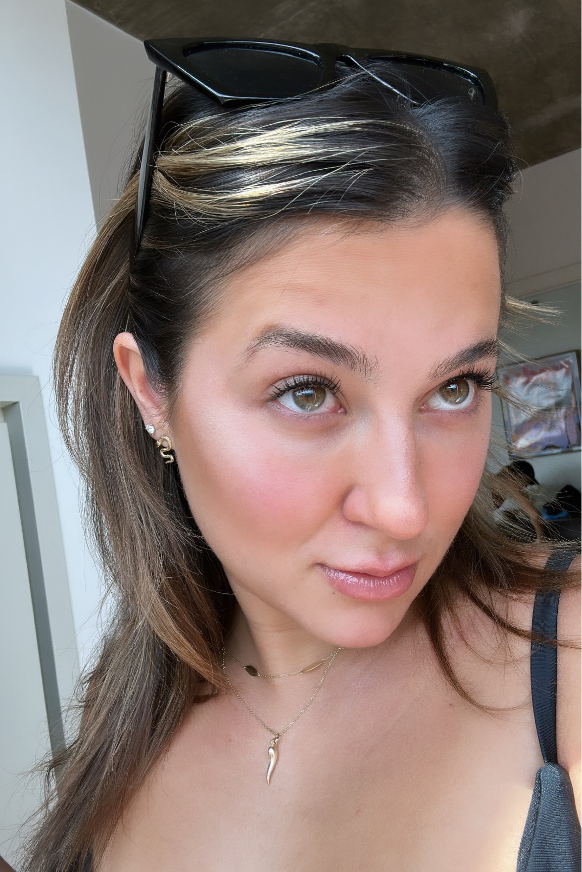 An every day, super simple make up look. I like to keep it very light in the summer really focusing on minor concealer, liquid blush, and cream bronzer. Mascara and clear brow gel DUH but overall, I like minimal powder and maximize the fresh face  

#LTKstyletip #LTKbeauty #LTKFind